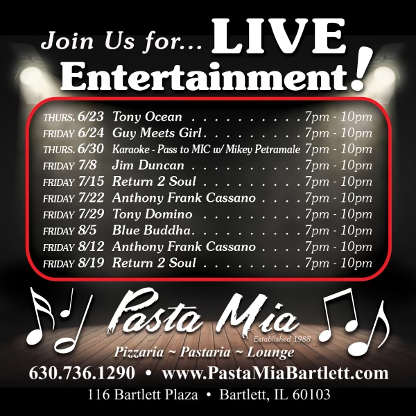 Pasta Mia Entertainment Ad 6-23-22